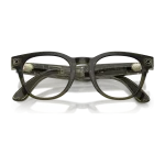 rayban-meta-scriber-transparent-dark-olive-clear-gen-2-folded Rayban Meta Scriber Optics Gen 2 สี Transparent Dark Olive เลนส์ใส Demo Lens พับขาแว่น
