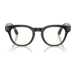 Rayban Meta Scriber Optics Gen 2 สี Transparent Dark Olive เลนส์ใส Demo Lens มุมหน้า