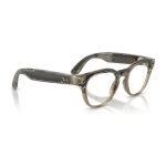 Rayban Meta Scriber Optics Gen 2 สี Transparent Stone Beige เลนส์ใส Demo Lens มุมเฉียงขวา
