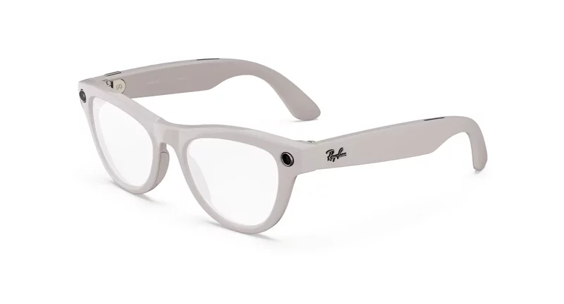 เลนส์ Rayban Meta Shiny Chalky Grey / Clear to Sapphire Transitions® เปลี่ยนความเข้มอัตโนมัติ