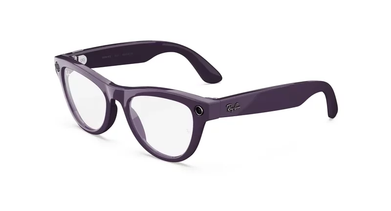 เลนส์ Rayban Meta Shiny Mystic Violet / Clear to Amethyst Transitions® เปลี่ยนความเข้มอัตโนมัติ