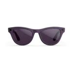 Front view of Rayban Meta glasses with Shiny Mystic Violet frames with Clear to Amethyst Transitions® lenses.