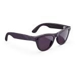 Right quarter view of Rayban Meta glasses with Shiny Mystic Violet frames with Clear to Amethyst Transitions® lenses.