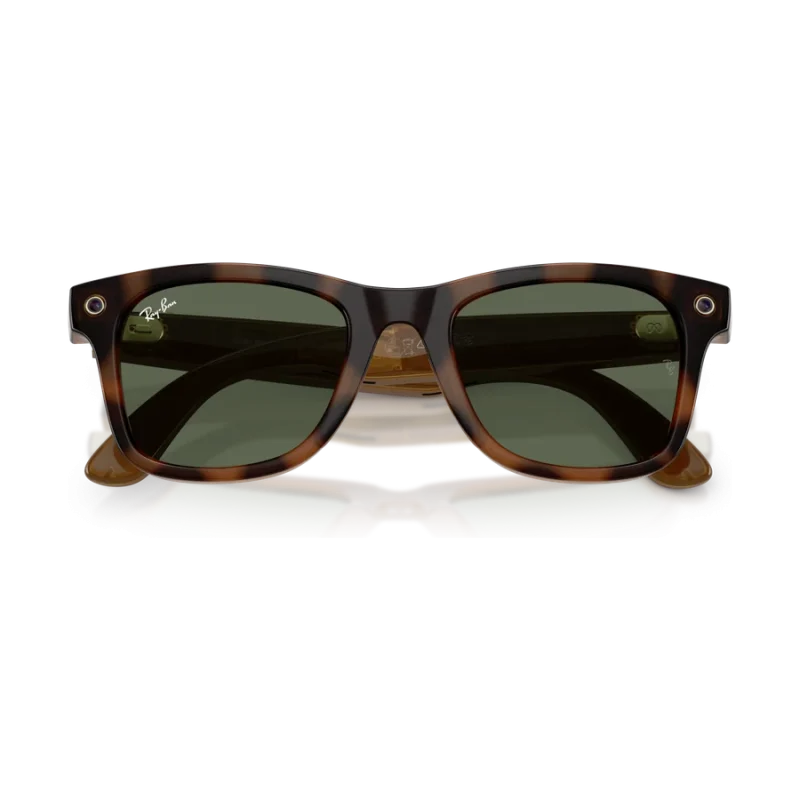 Rayban Meta Wayfarer Gen 3 สี Havana เลนส์ G-15 Green พับขาแว่น