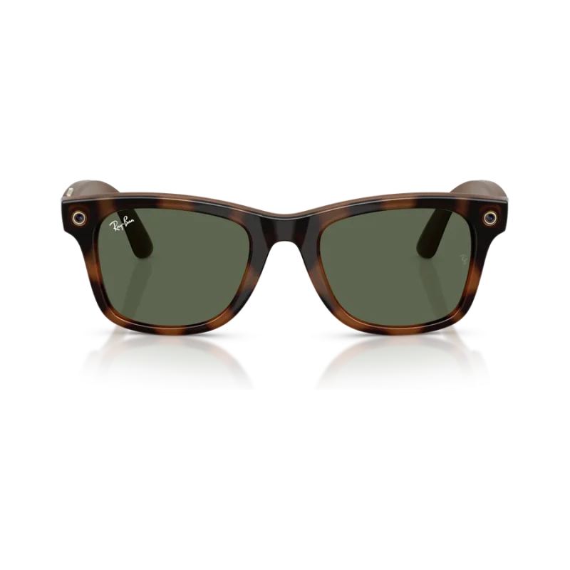 Rayban Meta Wayfarer Gen 3 สี Havana เลนส์ G-15 Green มุมหน้า