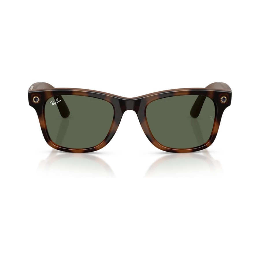 Rayban Meta Wayfarer Gen 3 สี Havana เลนส์ G-15 Green มุมหน้า