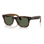 Rayban Meta Wayfarer Gen 3 สี Havana เลนส์ G-15 Green มุมเฉียงซ้าย Rayban Meta Wayfarer Gen 3 สี Havana เลนส์ G-15 Green มุมเฉียงซ้าย