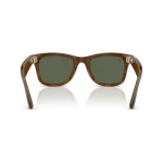 Rayban Meta Wayfarer Gen 3 สี Havana เลนส์ G-15 Green มุมด้านหลัง Rayban Meta Wayfarer Gen 3 สี Havana เลนส์ G-15 Green มุมด้านหลัง