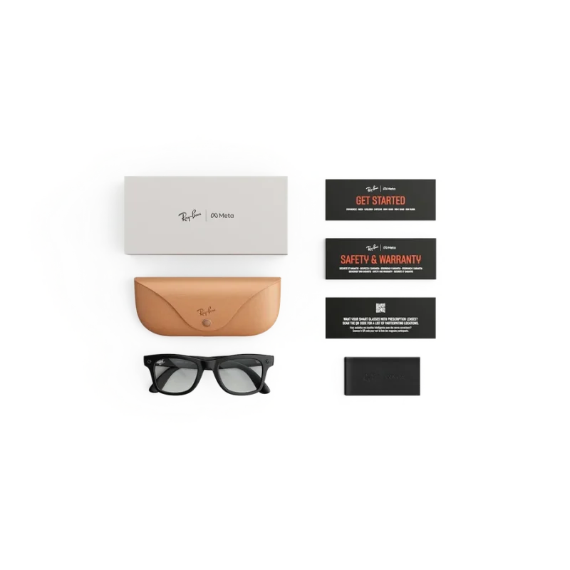 Rayban Meta Wayfarer Gen 3 สี Matte Black เลนส์ Clear BLF & AR อุปกรณ์ในกล่องพร้อมเคสชาร์จ
