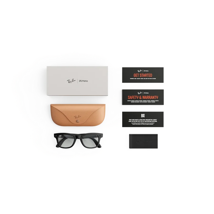 Rayban Meta Wayfarer Gen 3 สี Matte Black เลนส์ Clear BLF & AR อุปกรณ์ในกล่องพร้อมเคสชาร์จ