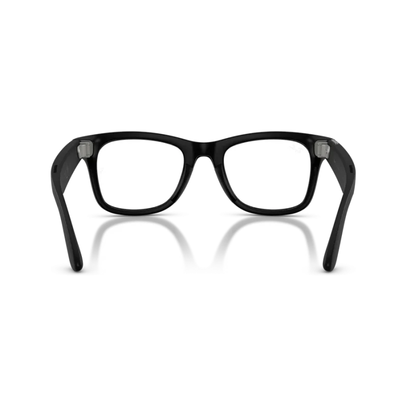 Rayban Meta Wayfarer Gen 3 สี Matte Black เลนส์ Clear BLF & AR มุมด้านหลัง