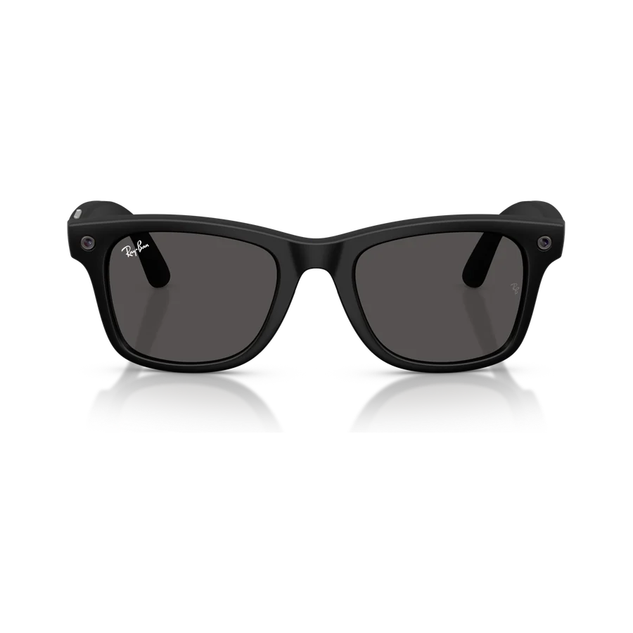 Rayban Meta Wayfarer Gen 3 สี Matte Black เลนส์ Grey มุมหน้า