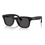Rayban Meta Wayfarer Gen 3 สี Matte Black เลนส์ Grey มุมเฉียงซ้าย