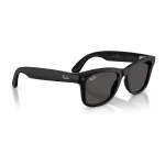 Rayban Meta Wayfarer Gen 3 สี Matte Black เลนส์ Grey มุมเฉียงขวา