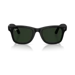 Rayban Meta Wayfarer Gen 3 สี Matte Black เลนส์ Transitions Gen S Graphite Green มุมหน้า เลนส์เข้มเมื่อโดนแสง Rayban Meta Wayfarer Gen 3 สี Matte Black เลนส์ Transitions Gen S Graphite Green มุมหน้า เลนส์เข้มเมื่อโดนแสง