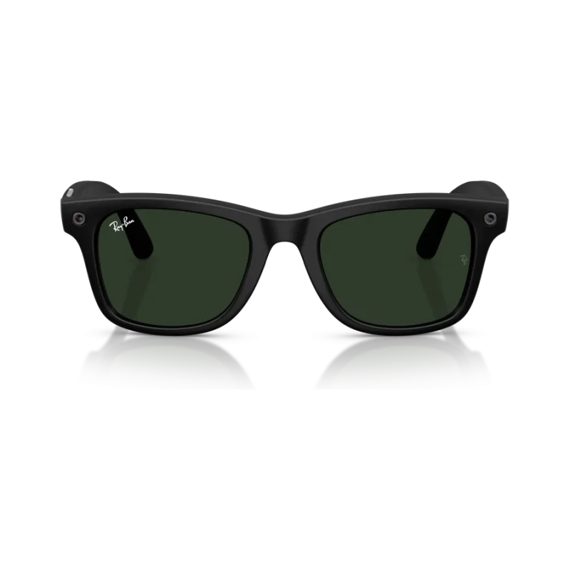 Rayban Meta Wayfarer Gen 3 สี Matte Black เลนส์ Transitions Gen S Graphite Green มุมหน้า เลนส์เข้มเมื่อโดนแสง