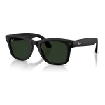 Rayban Meta Wayfarer Gen 3 สี Matte Black เลนส์ Transitions Gen S Graphite Green มุมเฉียง เลนส์เข้มเมื่อโดนแสง Rayban Meta Wayfarer Gen 3 สี Matte Black เลนส์ Transitions Gen S Graphite Green มุมเฉียง เลนส์เข้มเมื่อโดนแสง