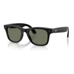 Rayban Meta Wayfarer Gen 3 สี Shiny Black เลนส์ Polarized Green มุมเฉียงซ้าย Rayban Meta Wayfarer Gen 3 สี Shiny Black เลนส์ Polarized Green มุมเฉียงซ้าย