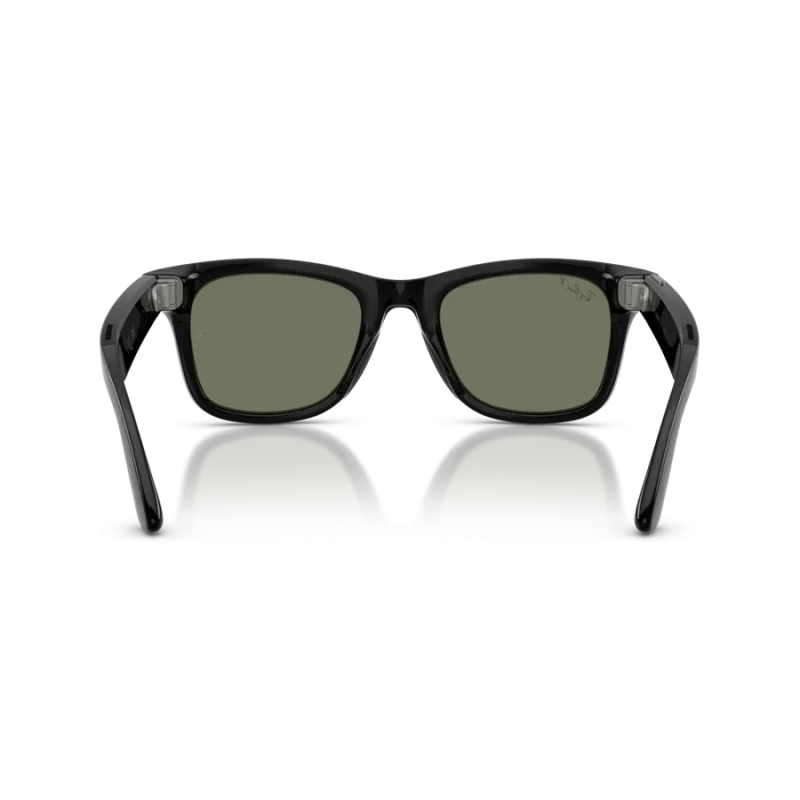 Rayban Meta Wayfarer Gen 3 สี Shiny Black เลนส์ Polarized Green มุมด้านหลัง