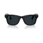 Rayban Meta Wayfarer Gen 3 สี Shiny Black เลนส์ Transitions Gen S Grey มุมหน้า เลนส์เข้มเมื่อโดนแสง Rayban Meta Wayfarer Gen 3 สี Shiny Black เลนส์ Transitions Gen S Grey มุมหน้า เลนส์เข้มเมื่อโดนแสง