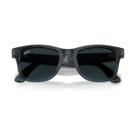 Rayban Meta Wayfarer Gen 3 สี Transparent Matte Ocean Blue เลนส์ Transitions Gen S Grey พับขาแว่น เลนส์เข้มเมื่อโดนแสง Rayban Meta Wayfarer Gen 3 สี Transparent Matte Ocean Blue เลนส์ Transitions Gen S Grey พับขาแว่น เลนส์เข้มเมื่อโดนแสง