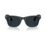 Rayban Meta Wayfarer Gen 3 สี Transparent Matte Ocean Blue เลนส์ Transitions Gen S Grey มุมหน้า เลนส์เข้มเมื่อโดนแสง Rayban Meta Wayfarer Gen 3 สี Transparent Matte Ocean Blue เลนส์ Transitions Gen S Grey มุมหน้า เลนส์เข้มเมื่อโดนแสง