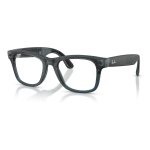 Rayban Meta Wayfarer Gen 3 สี Transparent Matte Ocean Blue เลนส์ Transitions Gen S Grey มุมเฉียงซ้าย Rayban Meta Wayfarer Gen 3 สี Transparent Matte Ocean Blue เลนส์ Transitions Gen S Grey มุมเฉียงซ้าย