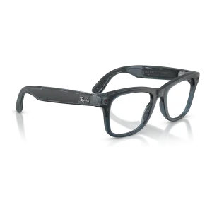Rayban Meta Wayfarer Gen 3 Transparent Matte Ocean Blue Transitions Grey