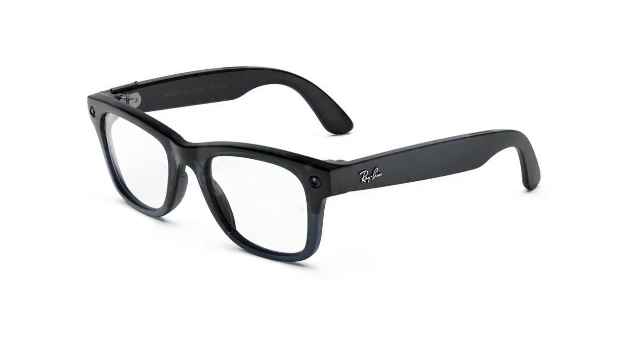 Transparent Matte Ocean Blue / Transitions Grey สีเลนส์อ่อน