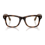 rayban-meta-wayfarer-optics-gen-3-havana-clear-front Rayban Meta Wayfarer Optics Gen 3 สี Havana เลนส์ใส Demo Lens มุมหน้า