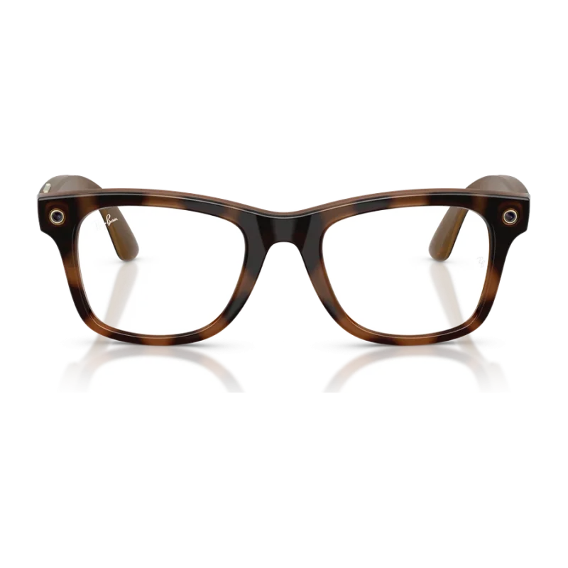 Rayban Meta Wayfarer Optics Gen 3 สี Havana เลนส์ใส Demo Lens มุมหน้า