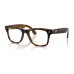Rayban Meta Wayfarer Optics Gen 3 สี Havana เลนส์ใส Demo Lens มุมเฉียงซ้าย