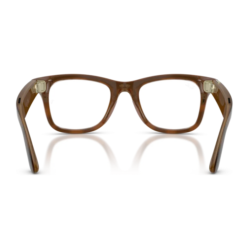 Rayban Meta Wayfarer Optics Gen 3 สี Havana เลนส์ใส Demo Lens มุมด้านหลัง