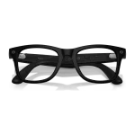 rayban-meta-wayfarer-optics-gen-3-matte-black-clear-folded Rayban Meta Wayfarer Optics Gen 3 สี Matte Black เลนส์ใส Demo Lens พับขาแว่น
