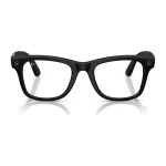 Rayban Meta Wayfarer Optics Gen 3 สี Matte Black เลนส์ใส Demo Lens มุมหน้า