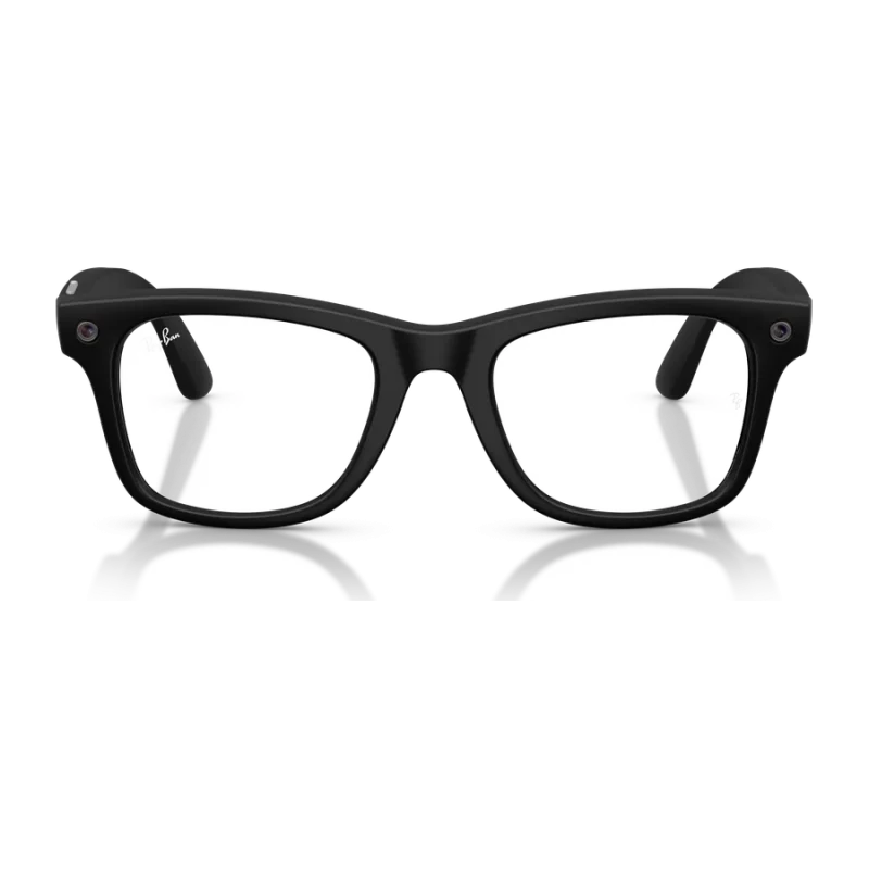 Rayban Meta Wayfarer Optics Gen 3 สี Matte Black เลนส์ใส Demo Lens มุมหน้า