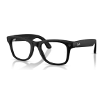 rayban-meta-wayfarer-optics-gen-3-matte-black-clear-quarter-left Rayban Meta Wayfarer Optics Gen 3 สี Matte Black เลนส์ใส Demo Lens มุมเฉียงซ้าย