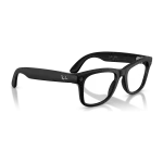 Rayban Meta Wayfarer Optics Gen 3 สี Matte Black เลนส์ใส Demo Lens มุมเฉียงขวา