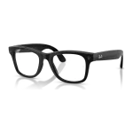rayban-meta-wayfarer-optics-gen-3-shiny-black-clear-quarter-left Rayban Meta Wayfarer Optics Gen 3 สี Shiny Black เลนส์ใส Demo Lens มุมเฉียงซ้าย