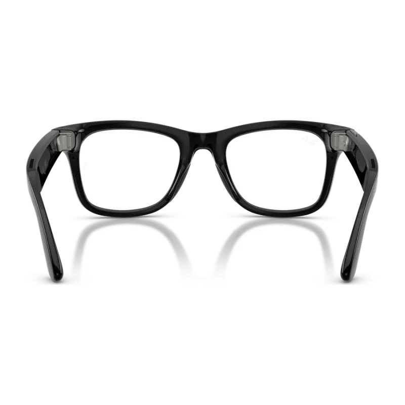 Rayban Meta Wayfarer Optics Gen 3 สี Shiny Black เลนส์ใส Demo Lens มุมด้านหลัง