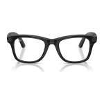 Rayban Meta Wayfarer Optics Gen 3 สี Transparent Black เลนส์ใส Demo Lens มุมหน้า