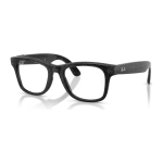 Rayban Meta Wayfarer Optics Gen 3 สี Transparent Black เลนส์ใส Demo Lens มุมเฉียงซ้าย