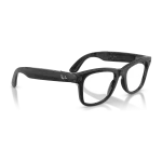 Rayban Meta Wayfarer Optics Gen 3 สี Transparent Black เลนส์ใส Demo Lens มุมเฉียงขวา
