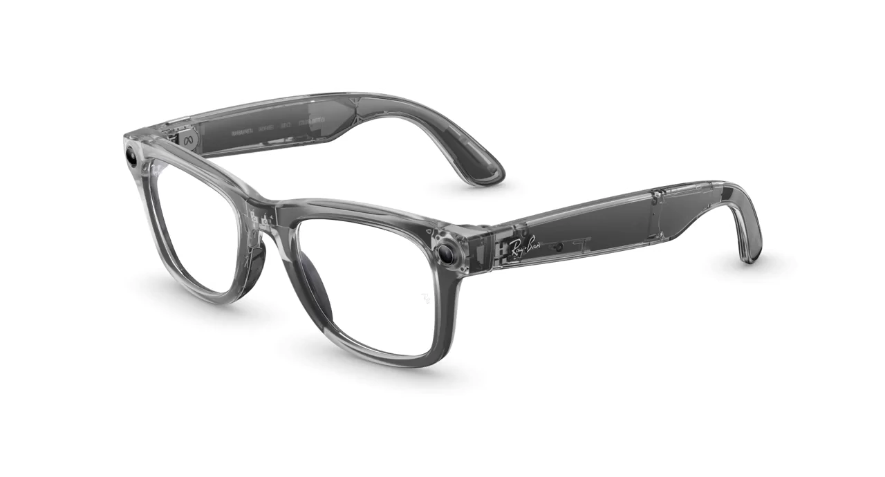 Shiny Transparent Grey / Clear to Sapphire Transitions® สีเลนส์อ่อน