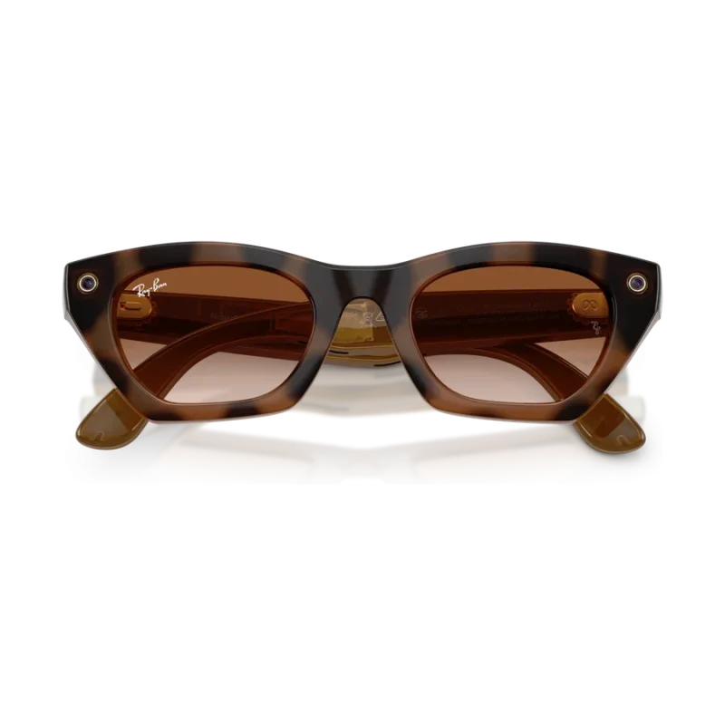 Rayban Meta Zena Gen 3 สี Havana เลนส์ Gradient Brown พับขาแว่น
