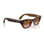 Rayban Meta Zena Gen 3 สี Havana เลนส์ Gradient Brown มุมเฉียงขวา Rayban Meta Zena Gen 3 สี Havana เลนส์ Gradient Brown มุมเฉียงขวา
