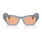 rayban-meta-zena-gen-3-milky-grey-lilac-transitions-copper-front-activated Rayban Meta Zena Gen 3 สี Milky Grey Lilac เลนส์ Transitions Copper มุมหน้า เลนส์ปรับเข้ม