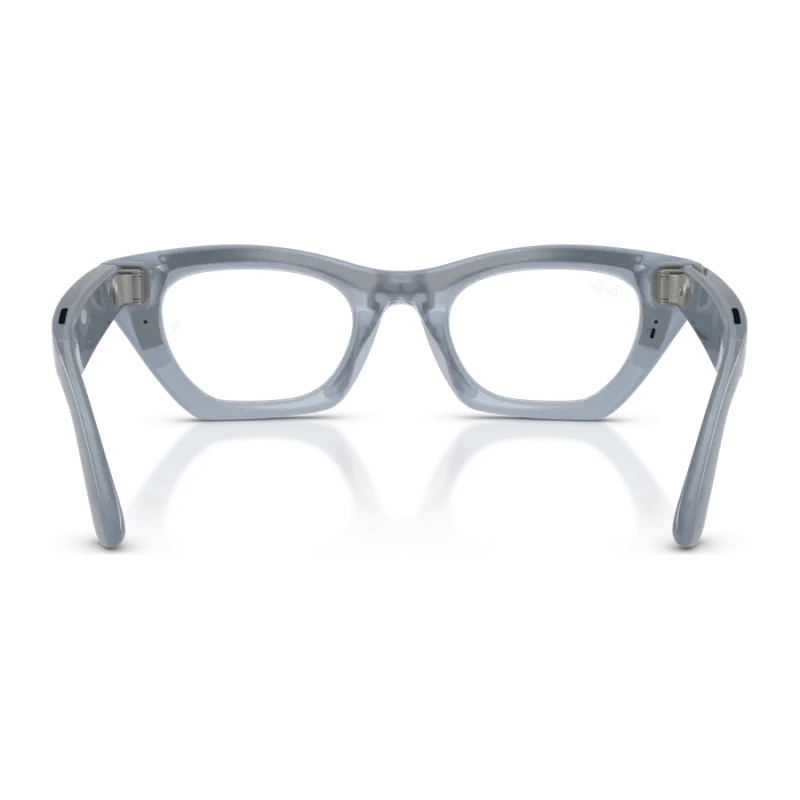 Rayban Meta Zena Gen 3 สี Milky Grey Lilac เลนส์ Transitions Copper มุมด้านหลัง