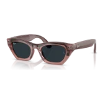 Rayban Meta Zena Gen 3 สี Milky Pink Blush เลนส์ Transitions Grey มุมเฉียงขวา เลนส์ปรับเข้ม
