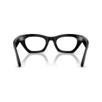Rayban Meta Zena Gen 3 สี Shiny Black เลนส์ Clear BLF & AR มุมด้านหลัง Rayban Meta Zena Gen 3 สี Shiny Black เลนส์ Clear BLF & AR มุมด้านหลัง
